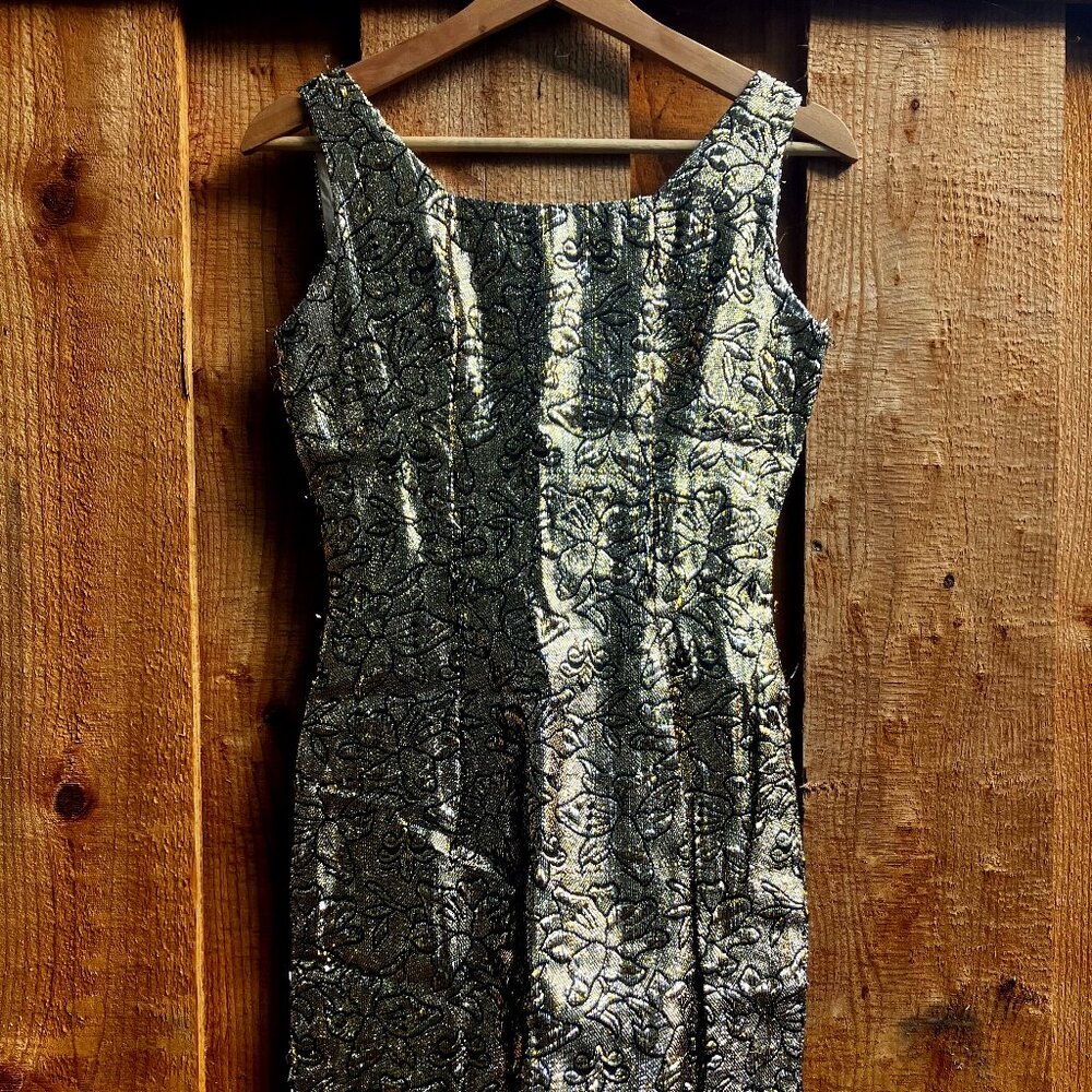 Vintage Gold Cocktail Dress